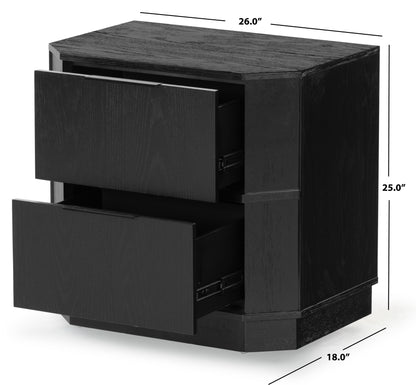 Aerilyn 2 Drawer Nightstand | Safavieh Couture – SFV2200