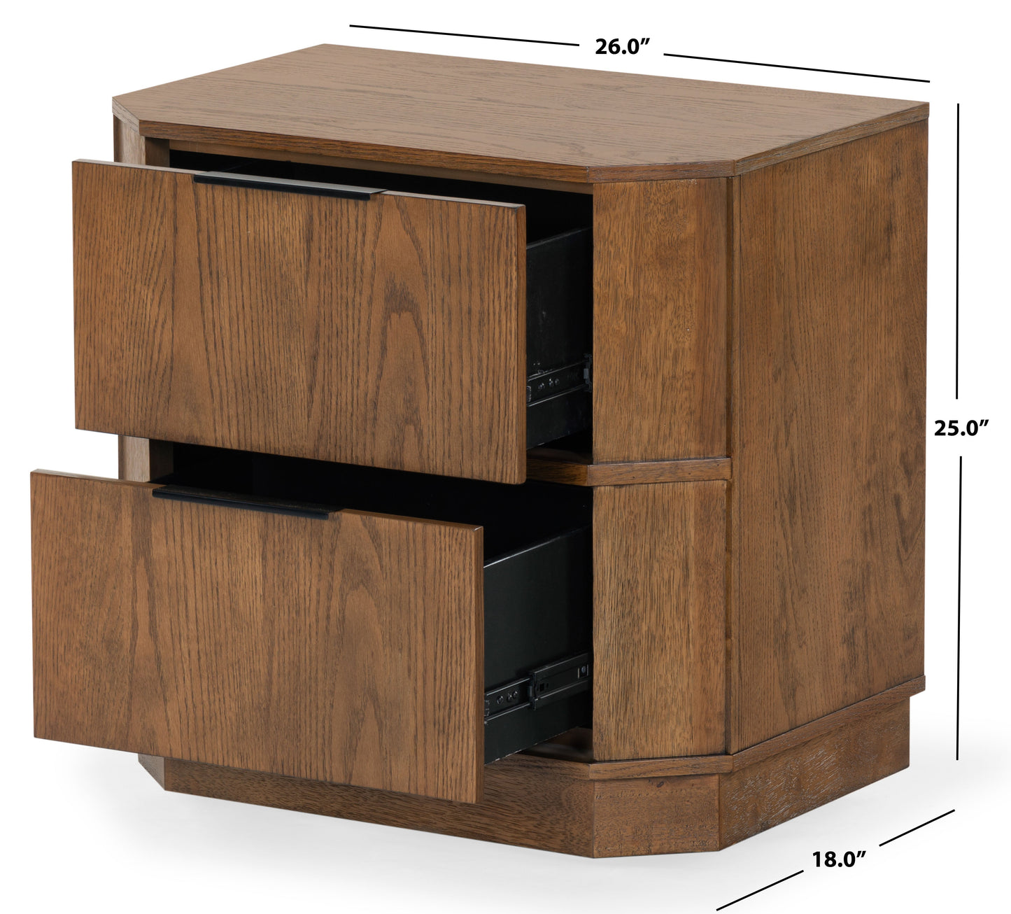 Aerilyn 2 Drawer Nightstand | Safavieh Couture – SFV2200