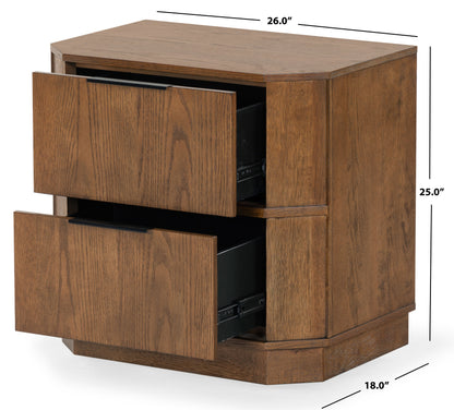 Aerilyn 2 Drawer Nightstand | Safavieh Couture – SFV2200