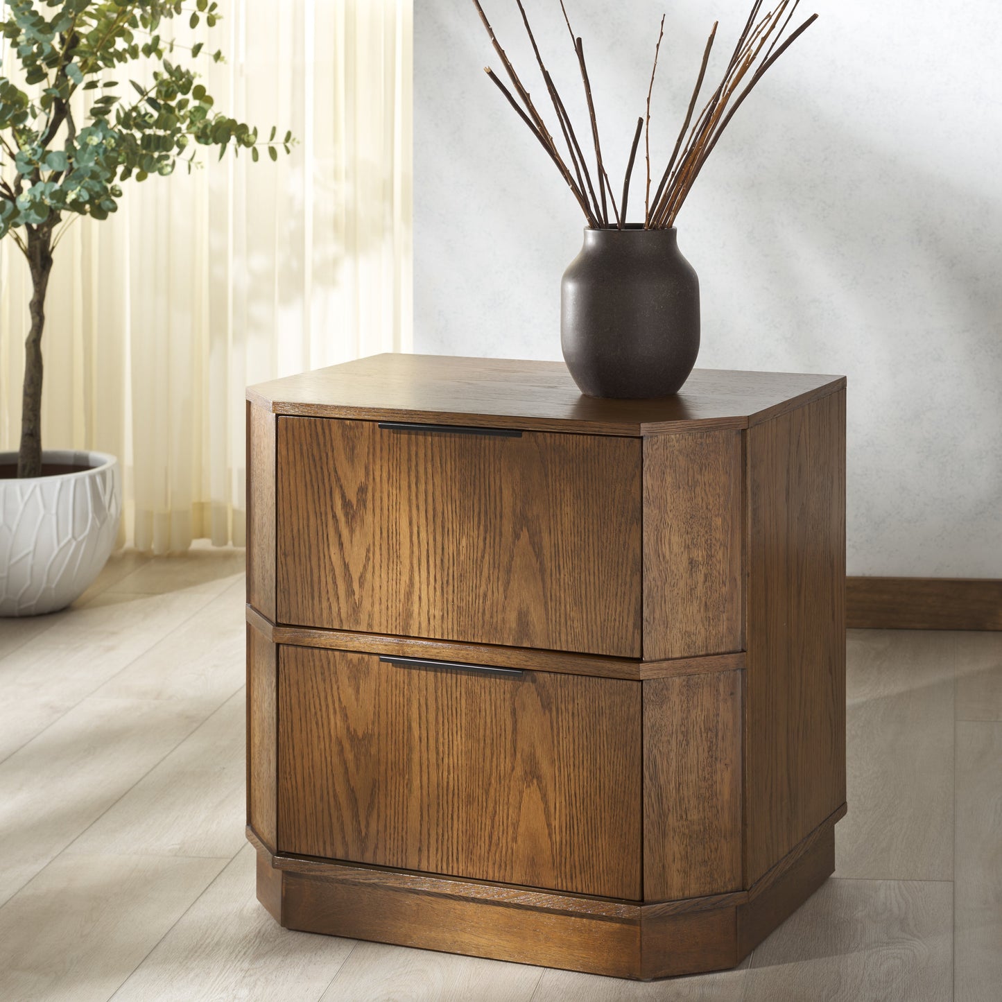 Aerilyn 2 Drawer Nightstand | Safavieh Couture – SFV2200