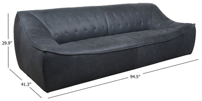 Agitha Leather Sofa | Safavieh Couture – SFV2405