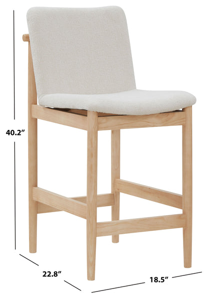 Abriella Boucle Counter Stool | Safavieh Couture – SFV4842