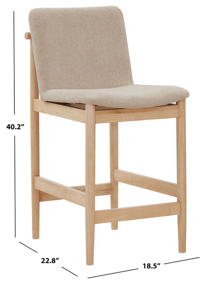 Abriella Boucle Counter Stool | Safavieh Couture – SFV4842