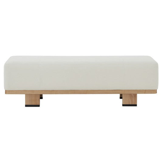 Abrianna Wood Base Bench | Safavieh Couture – SFV5115