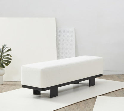 Abrianna Wood Base Bench | Safavieh Couture – SFV5115