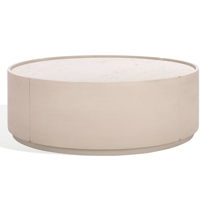Alanabella Marble Round Coffee Table | Safavieh Couture - SFV5553