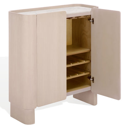 Alanabella Marble Bar Cabinet | Safavieh Couture - SFV5554