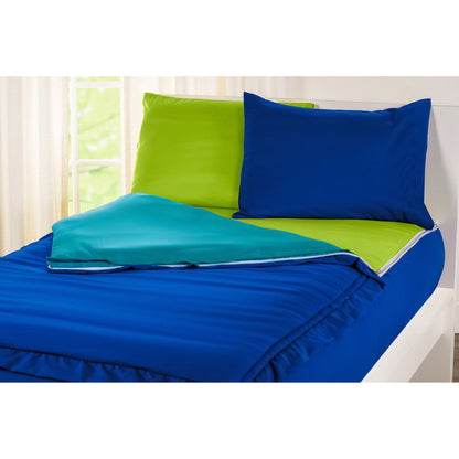 Siscovers Cobalt Blue Bunkie Deluxe Zipper Bedding Set
