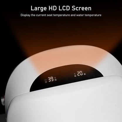 Smart Toilet, One Piece Bidet Toilet for Bathrooms,Modern Elongated Toilet with Warm Water,Dual Auto Flush,Foot Sensor Operation