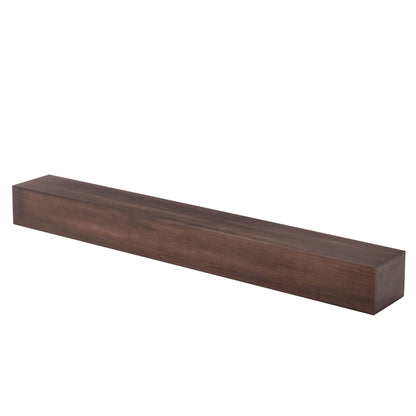 Solid Pine Wall Mounted Fireplace Mantel Floating Shelf