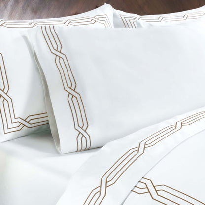 Superior Egyptian Cotton 1200 Thread Count Eco-Friendly Solid Sheet Set