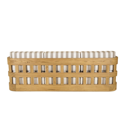 Adelaide Outdoor Sofa Brown Stripe | Moe's Furniture - TA-1001-21