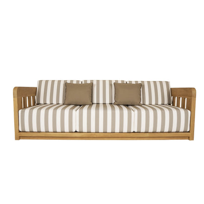 Adelaide Outdoor Sofa Brown Stripe | Moe's Furniture - TA-1001-21