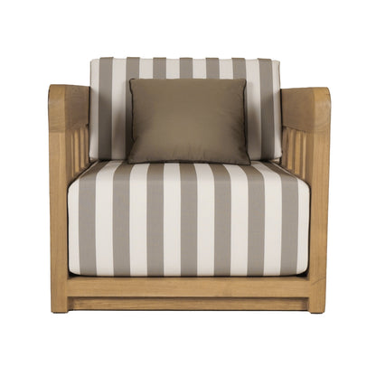 Adelaide Outdoor Accent Chair Brown Stripe | Moe's Furniture - TA-1011-21