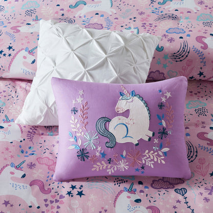 Intelligent Design Kids Ella Unicorn Cotton Comforter Set
