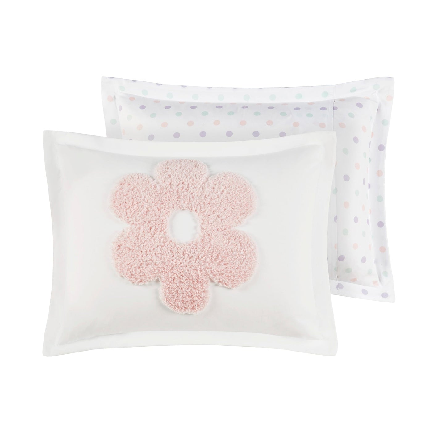 Intelligent Design Kids Madeline Floral Reversible Tufted Chenille Duvet Cover Set