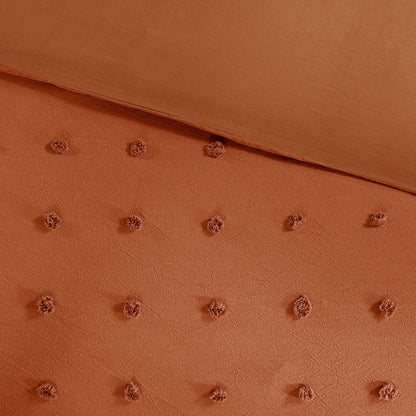 Intelligent Design Maize Cotton Jacquard Duvet Cover Set with Euro Shams and Throw Pillows