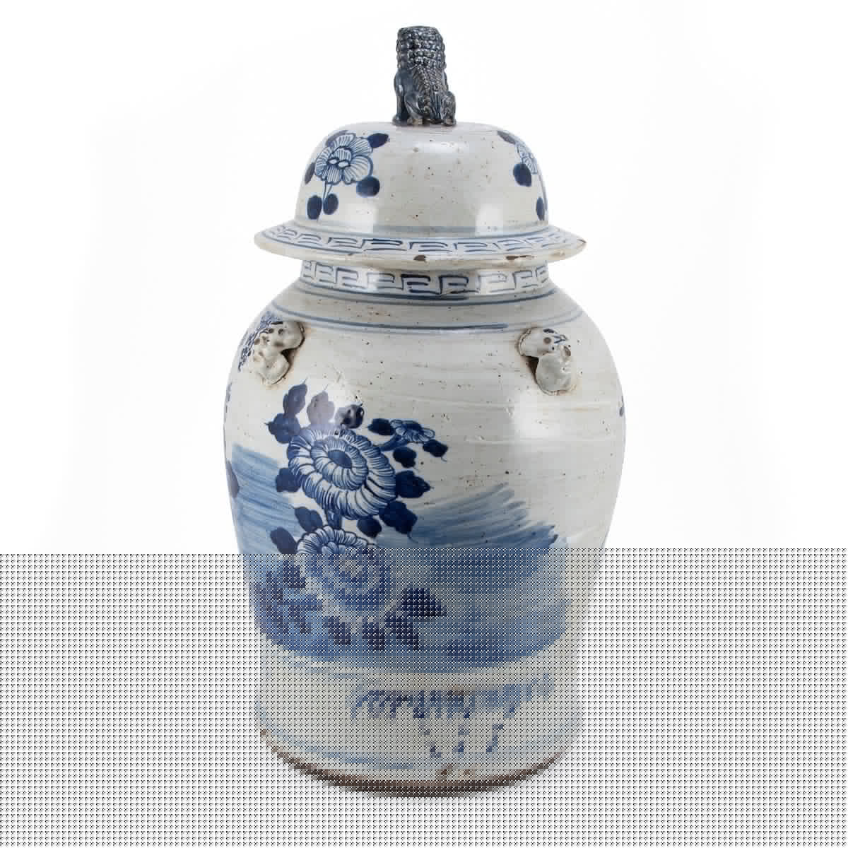 Vintage Temple Jar Four Season Plants - Large