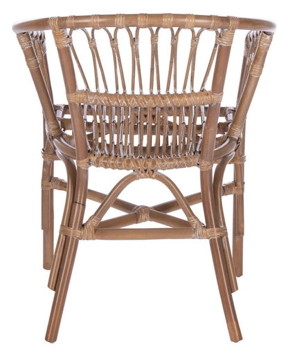 Adriana Rattan Accent Chair (Set of 2) | Safavieh - ACH6505