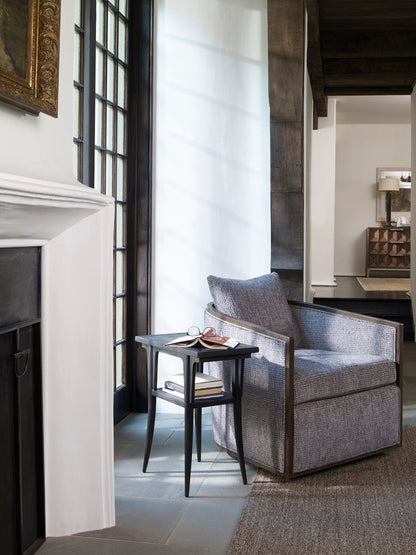 Albert Accent Table - Black Rustic | Century Furniture - B2B-624