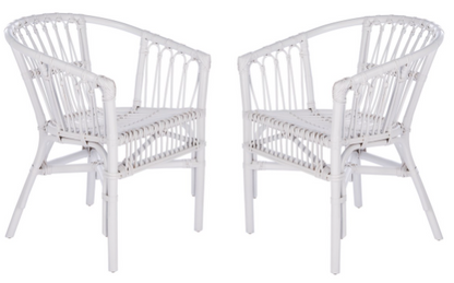 Adriana Rattan Accent Chair (Set of 2) | Safavieh - ACH6505