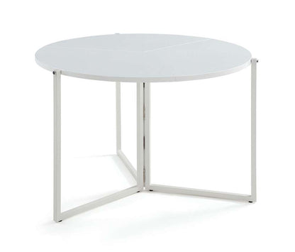 43 Round Foldaway Dining Table | Modern Motion - 8389-DT-FLD-WHT