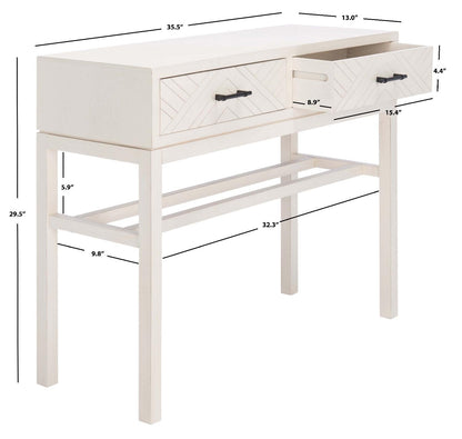 Ajana 2 Drawer Console | Safavieh - CNS5709