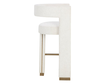 Adamina Barstool - Rhea Light Barley | Sunpan Furniture - 111668