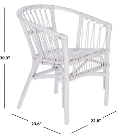 Adriana Rattan Accent Chair (Set of 2) | Safavieh - ACH6505
