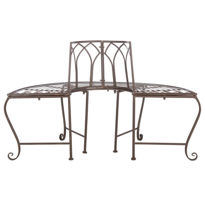 Abia Wrought Iron Outdoor Tree Bench | Safavieh - PAT5018