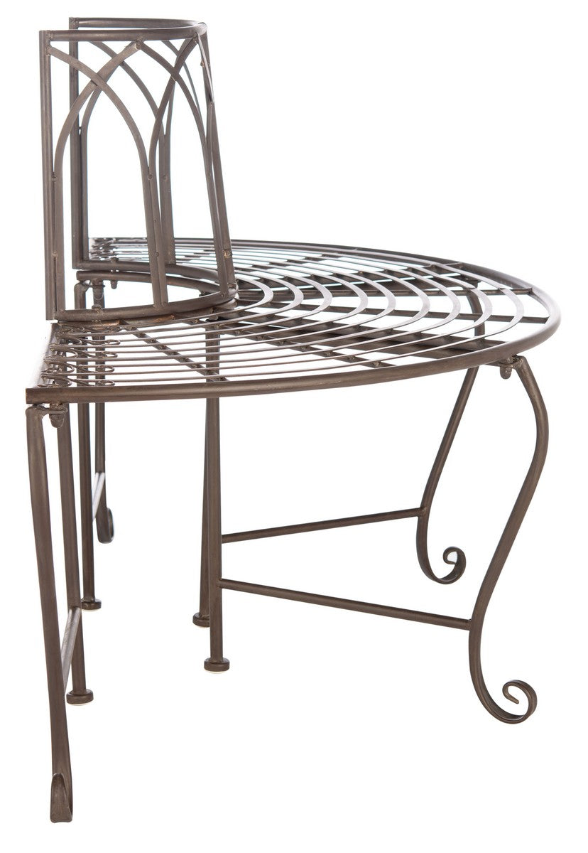 Abia Wrought Iron Outdoor Tree Bench | Safavieh - PAT5018