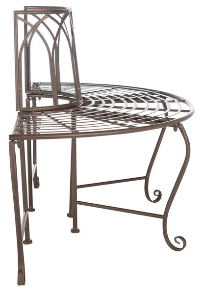 Abia Wrought Iron Outdoor Tree Bench | Safavieh - PAT5018