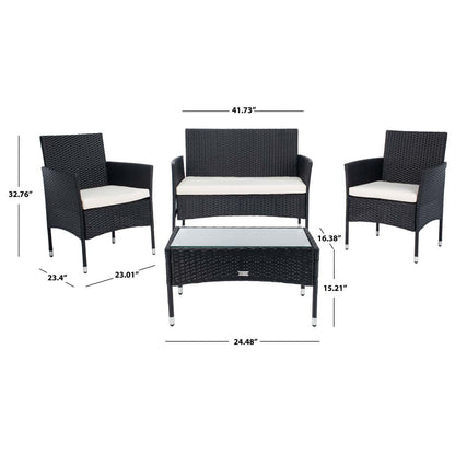 Abdul 4Pc Living Set | Safavieh - PAT7504
