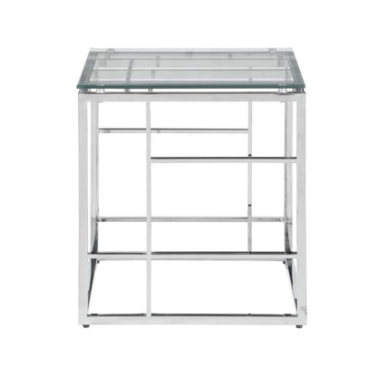 20 Square Glass Top w/ Ladder Style Frame | Modern Motion - 5073-LT