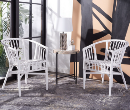 Adriana Rattan Accent Chair (Set of 2) | Safavieh - ACH6505