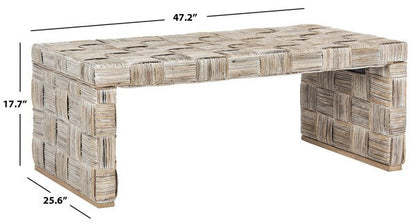 Adkin Rattan Coffee Table | Safavieh - WIK6503