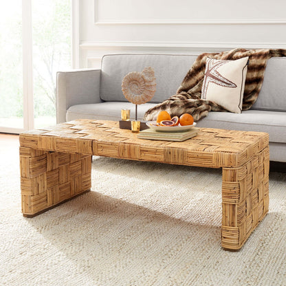 Adkin Rattan Coffee Table | Safavieh - WIK6503